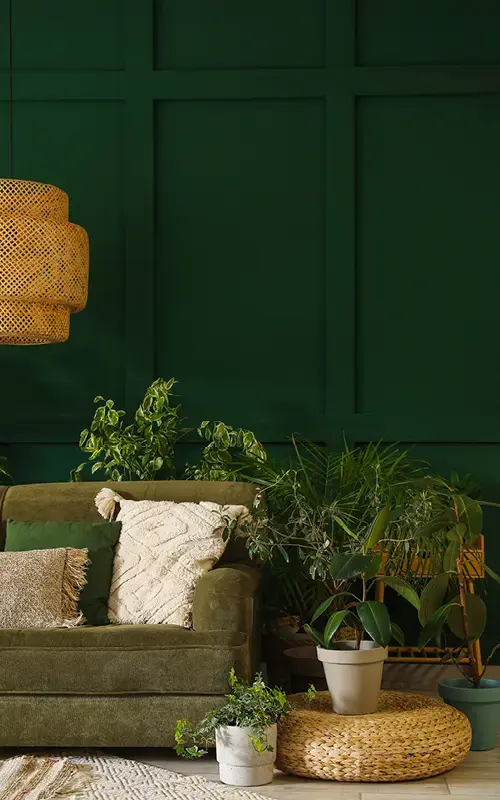 Bohemian Woonkamer Groen Kleur Woonstijlen Villa Arena Amsterdam