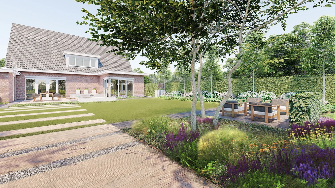Border planten winterhard