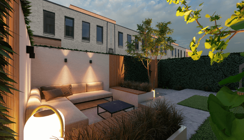 Kleine tuin ontwerp tips niveauverschil achtertuin (1)