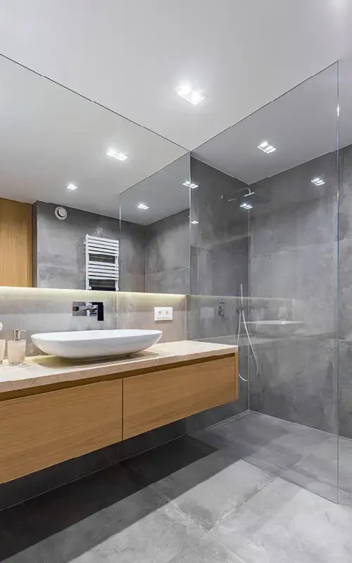 Modern Badkamer Grijs Woonstijlen Villa Arena Amsterdam