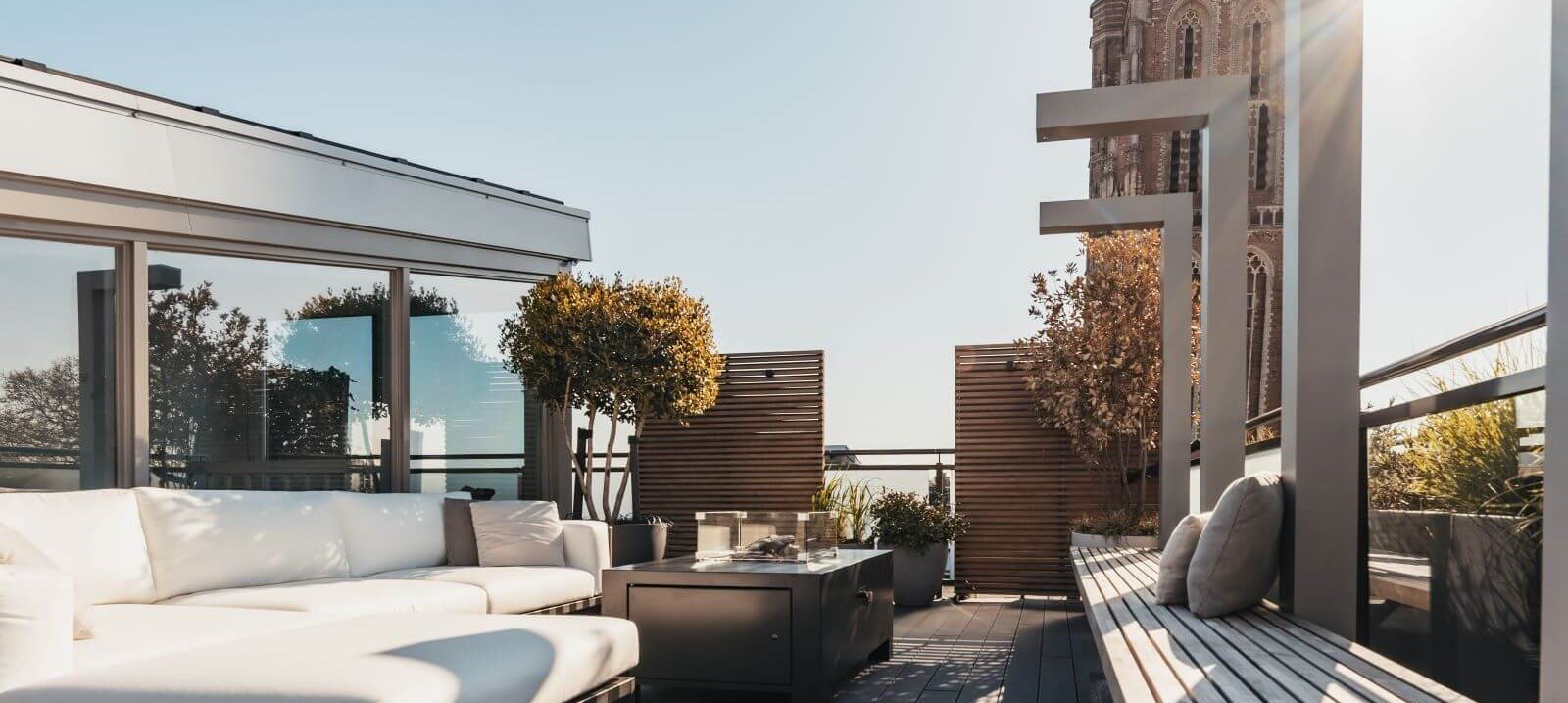 Modern dakterras ontwerp lounge set vdkvdw