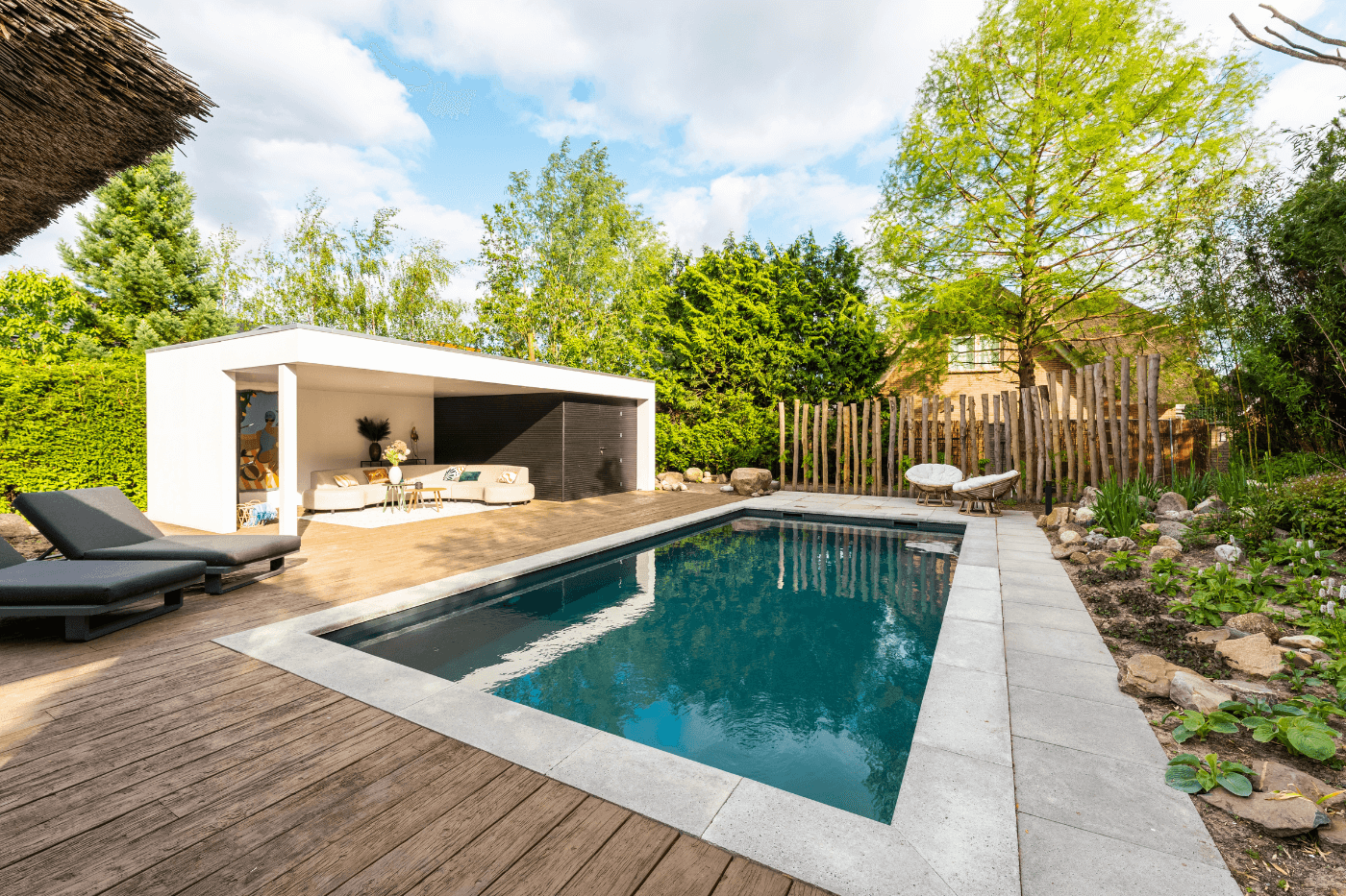 Poolhouse zwembad moderne vilatuin botanische tuin (3)