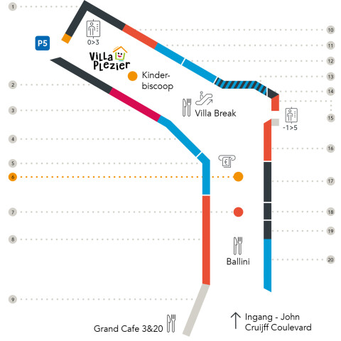 Tijdelijk plattegrond