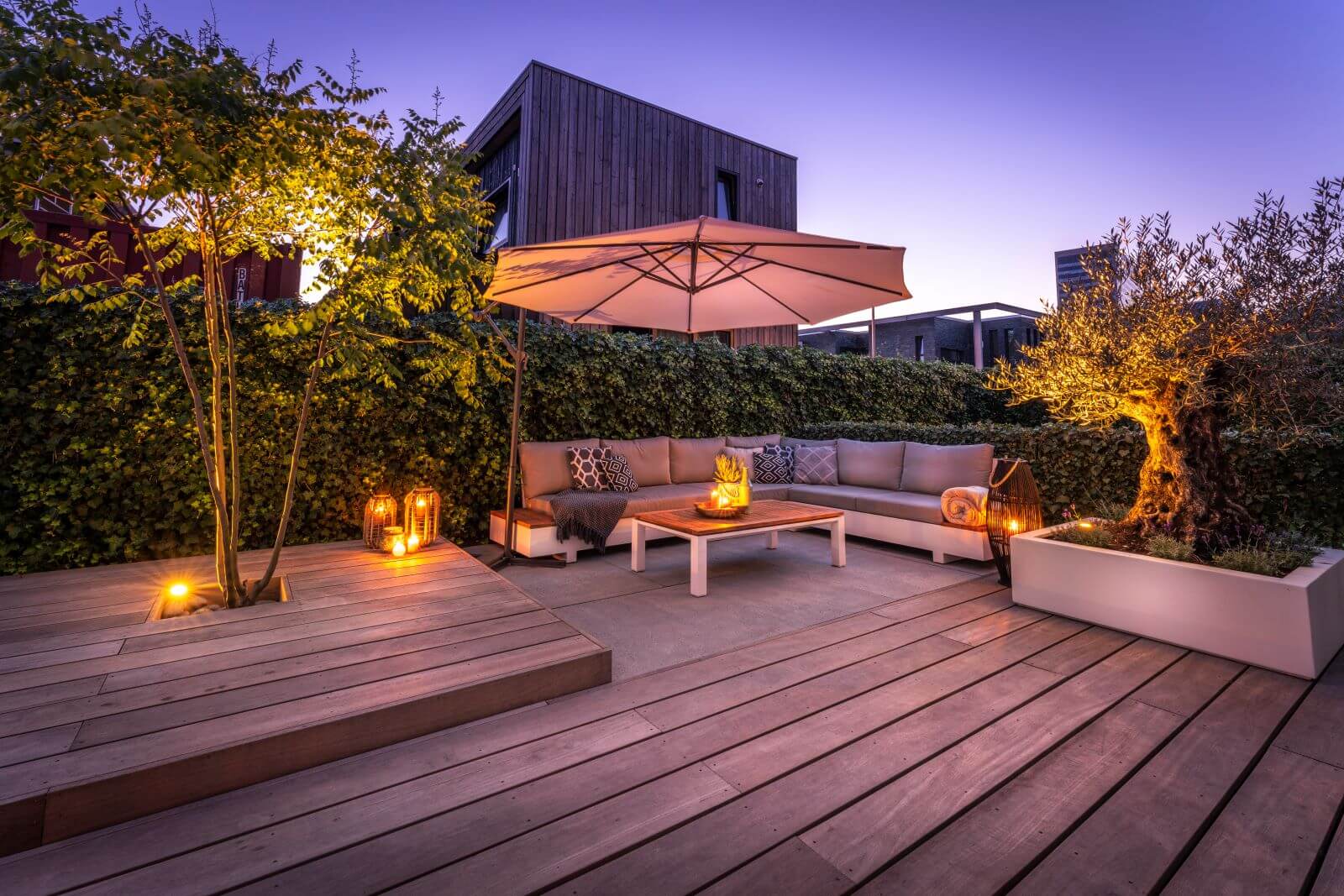 Tuinontwerp tuinarchitect rotterdam achtertuin verlichting